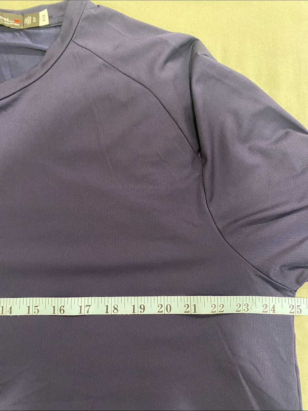 RLX Ralph Lauren Men's Long Sleeve Performance Tee - Navy Blue - Picture 6 of 6
